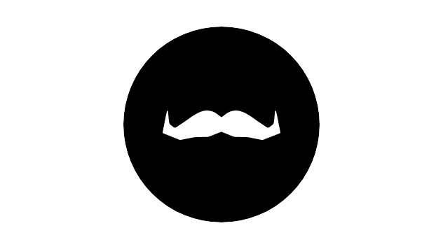 The Movember moustache logo.