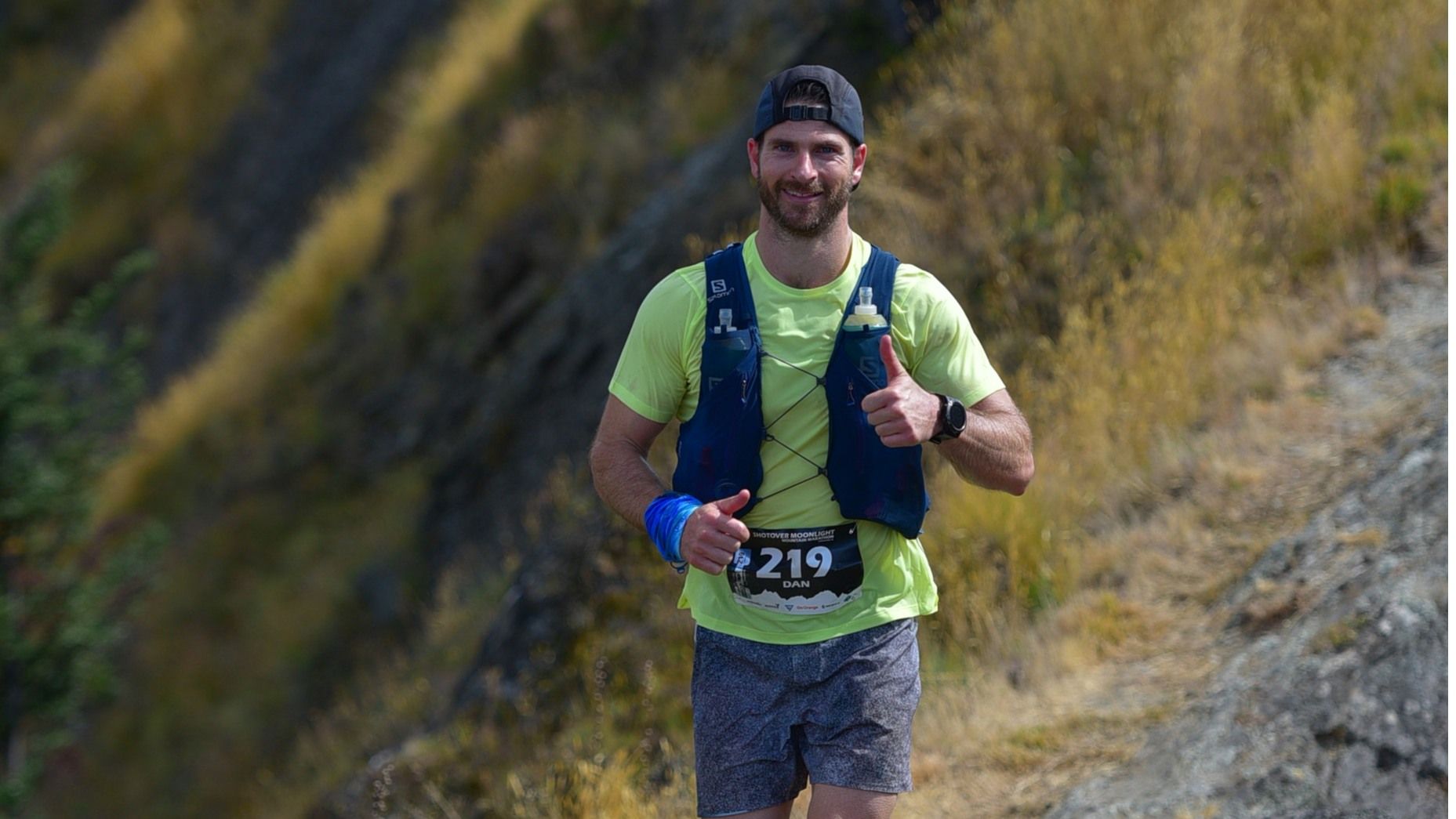 Dan Price running during marathon