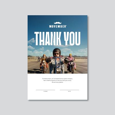 Photo of Canva Movember certificates template.