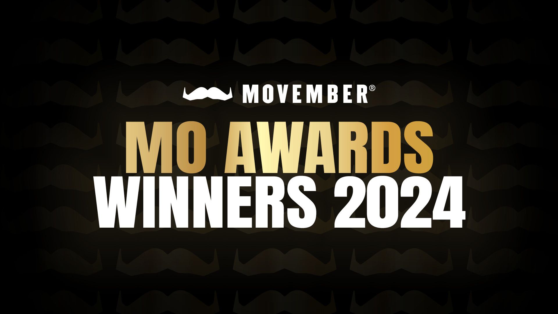 A graphic with text which reads "Movember Mo Awards Winners 2024"