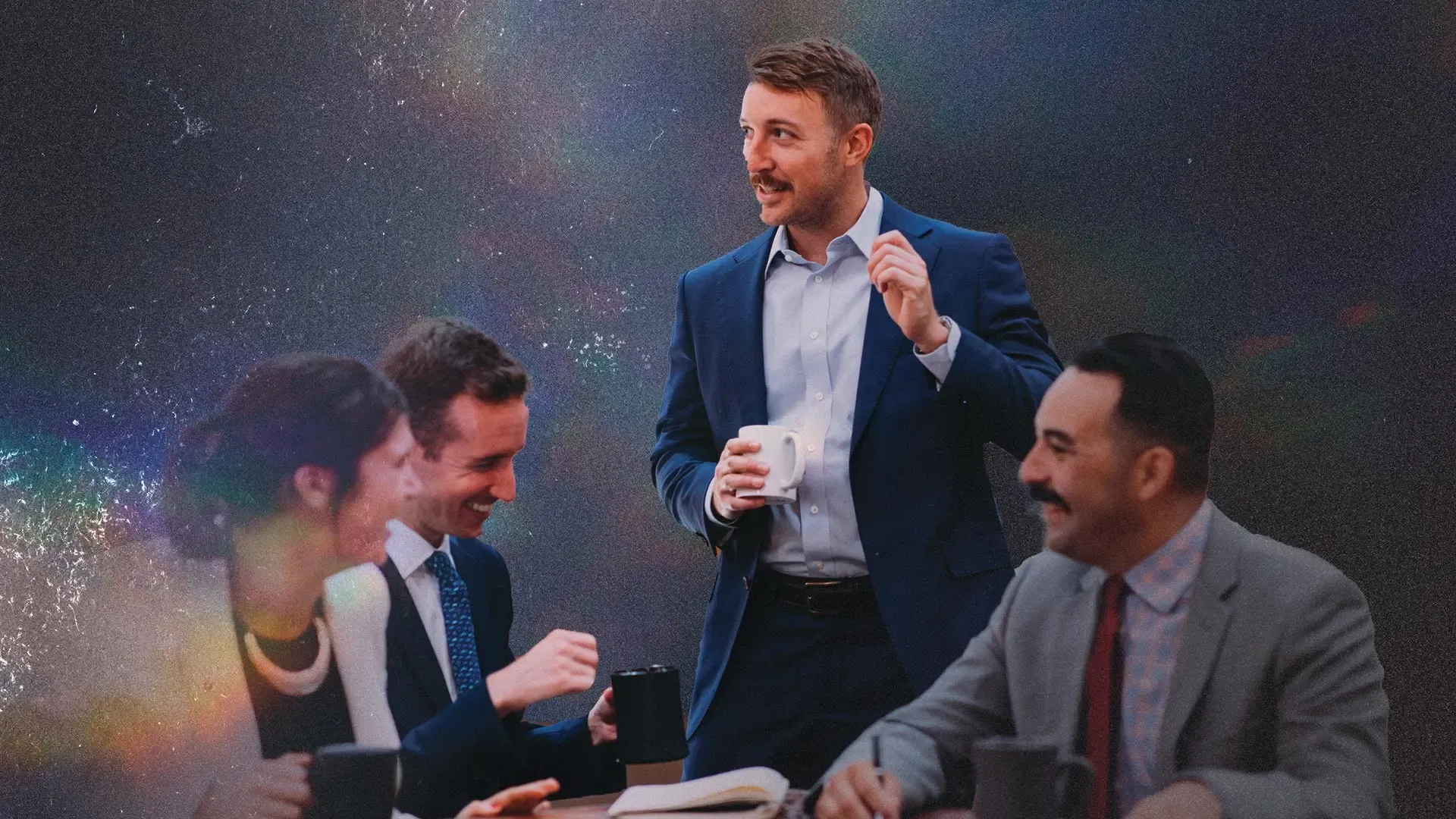 Photo of people in corporate dress.